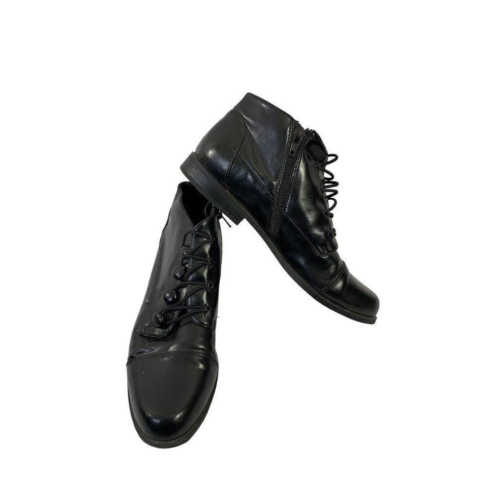 Fashion Tradition Women's Black Ankle Booties